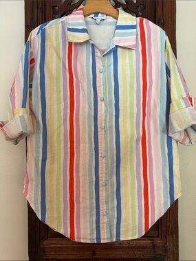 Olivia Rubin Arin Striped Button Down